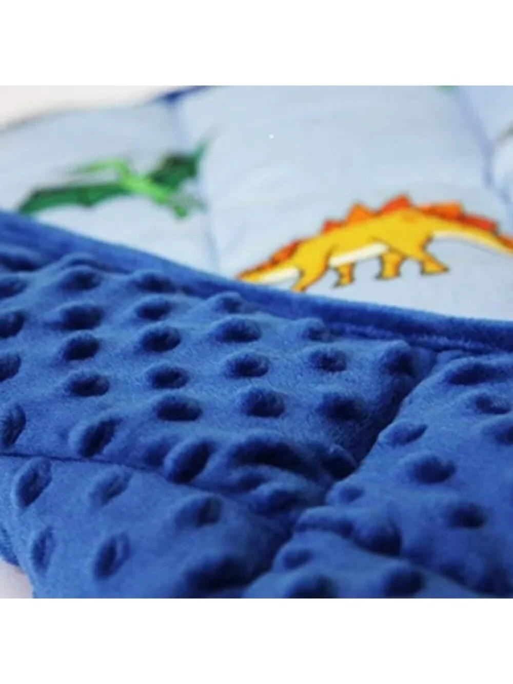 5 lb Mini Weighted Lap Pad for Kids - Blue Dinosaur Sensory Blanket 16